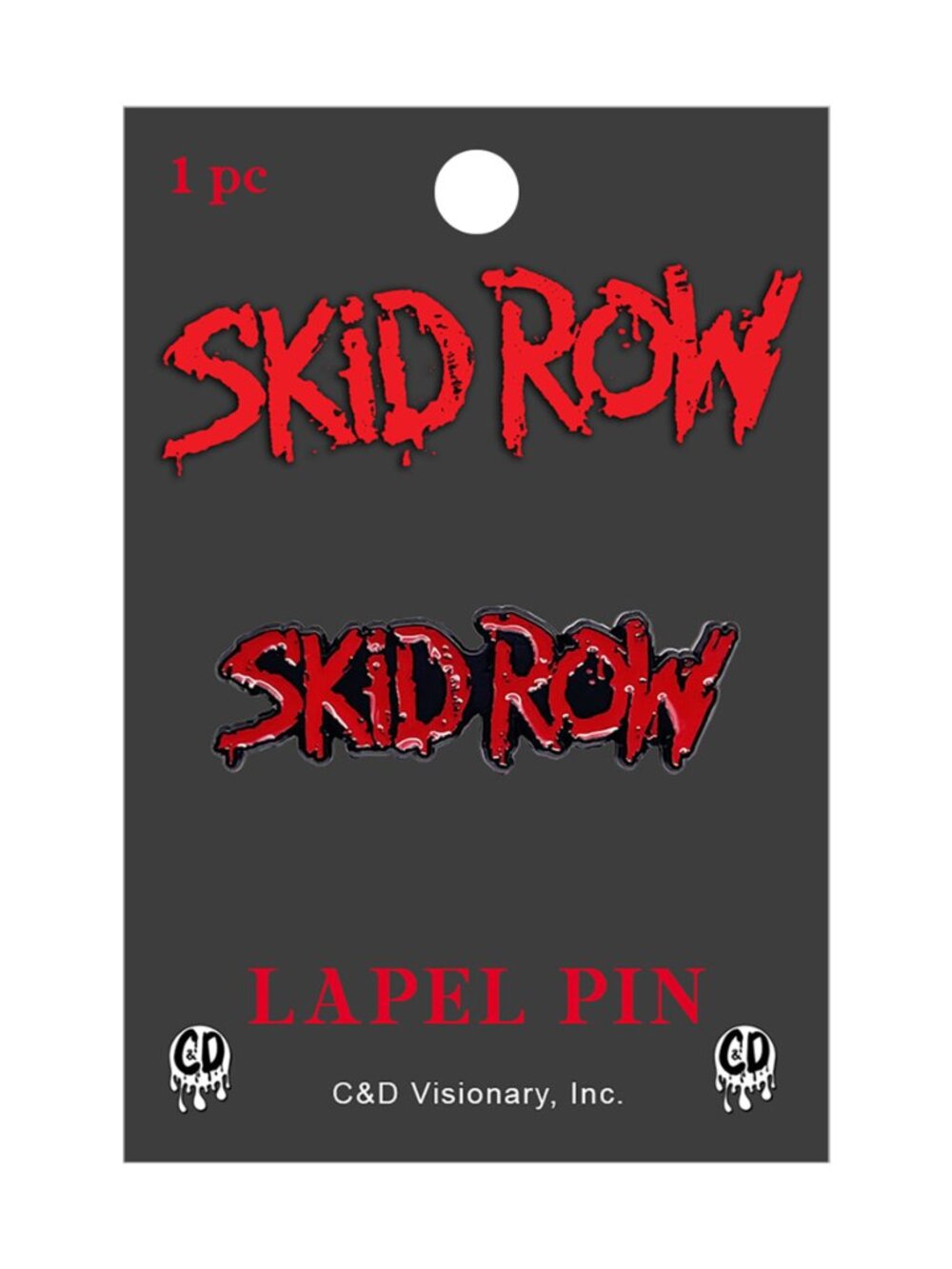 Skid Row Band Logo - Enamel Pin - Hard Rock Heavy Metal 80's Band Merch Gifts